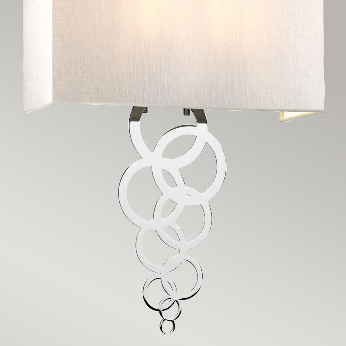 Rosa Large 2 Light Wall Light - Polished Chrome - Comet Lighting