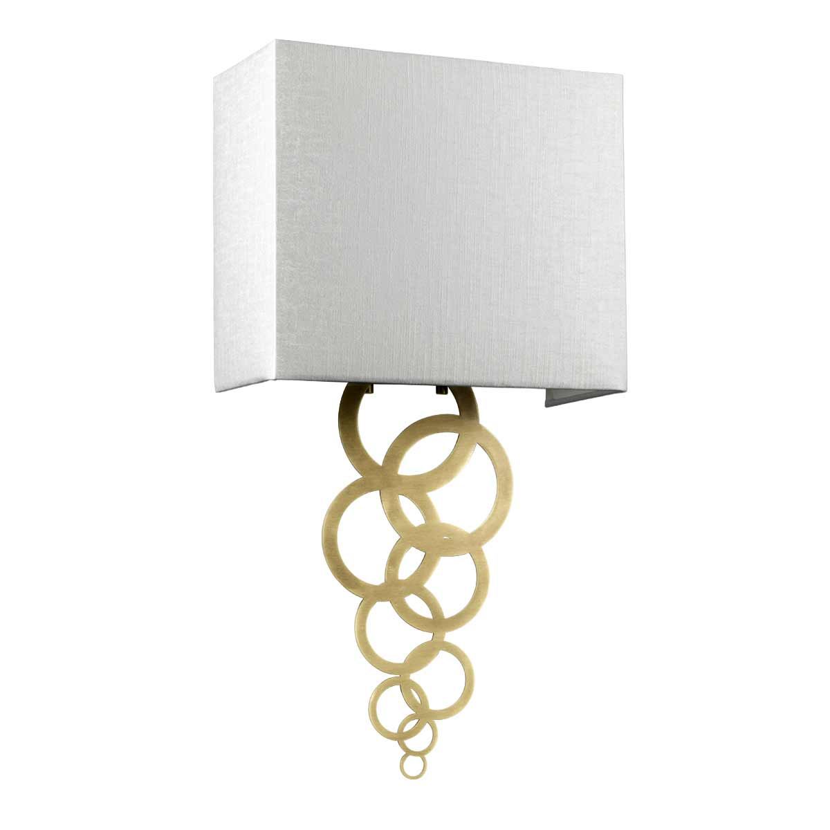 Rosa Medium 1 Light Wall Light - Aged Brass - Comet Lighting