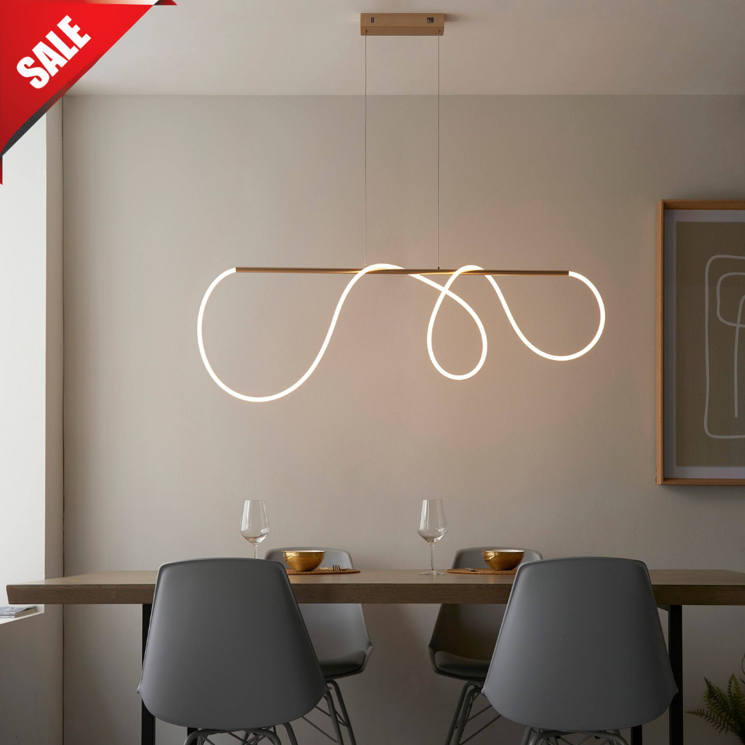 Attalea LED Pendant Ceiling Light Satin Gold