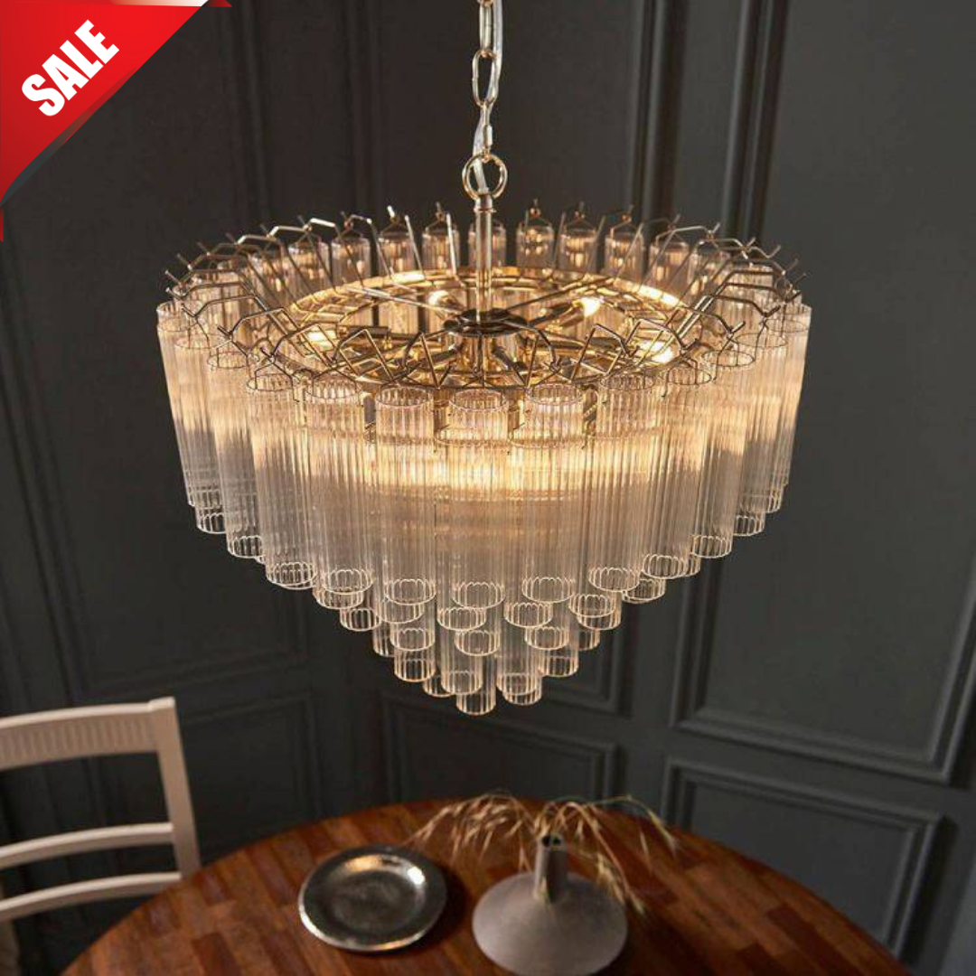 Toulouse 12lt Pendant Ceiling Light Polished Nickel