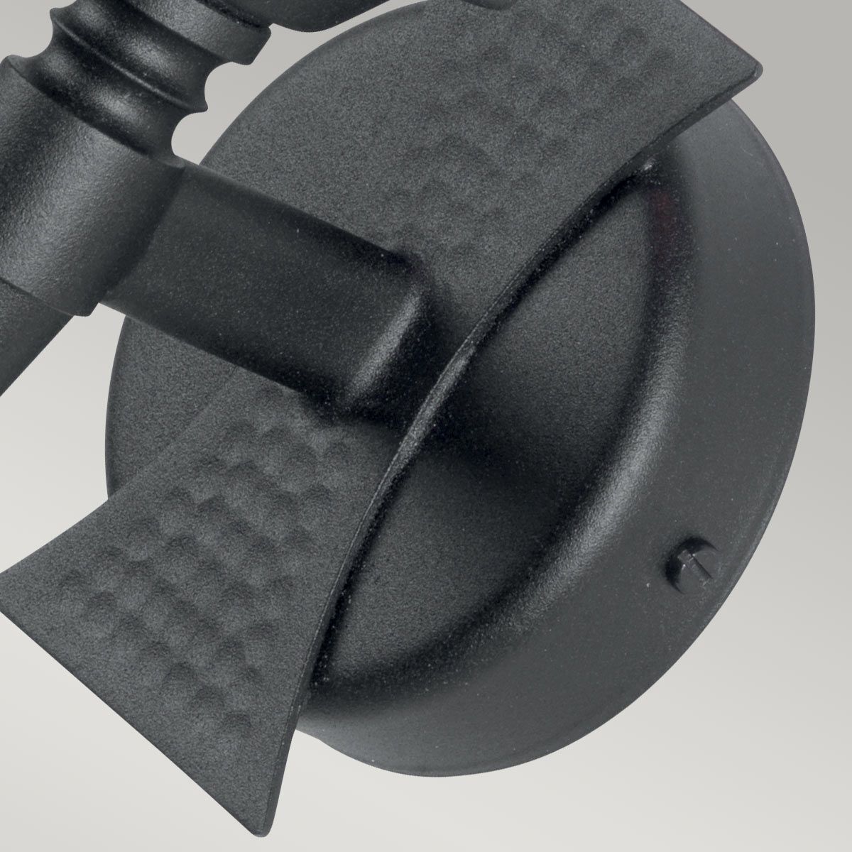 Saxon 1 Light Wall Light - Black - Comet Lighting