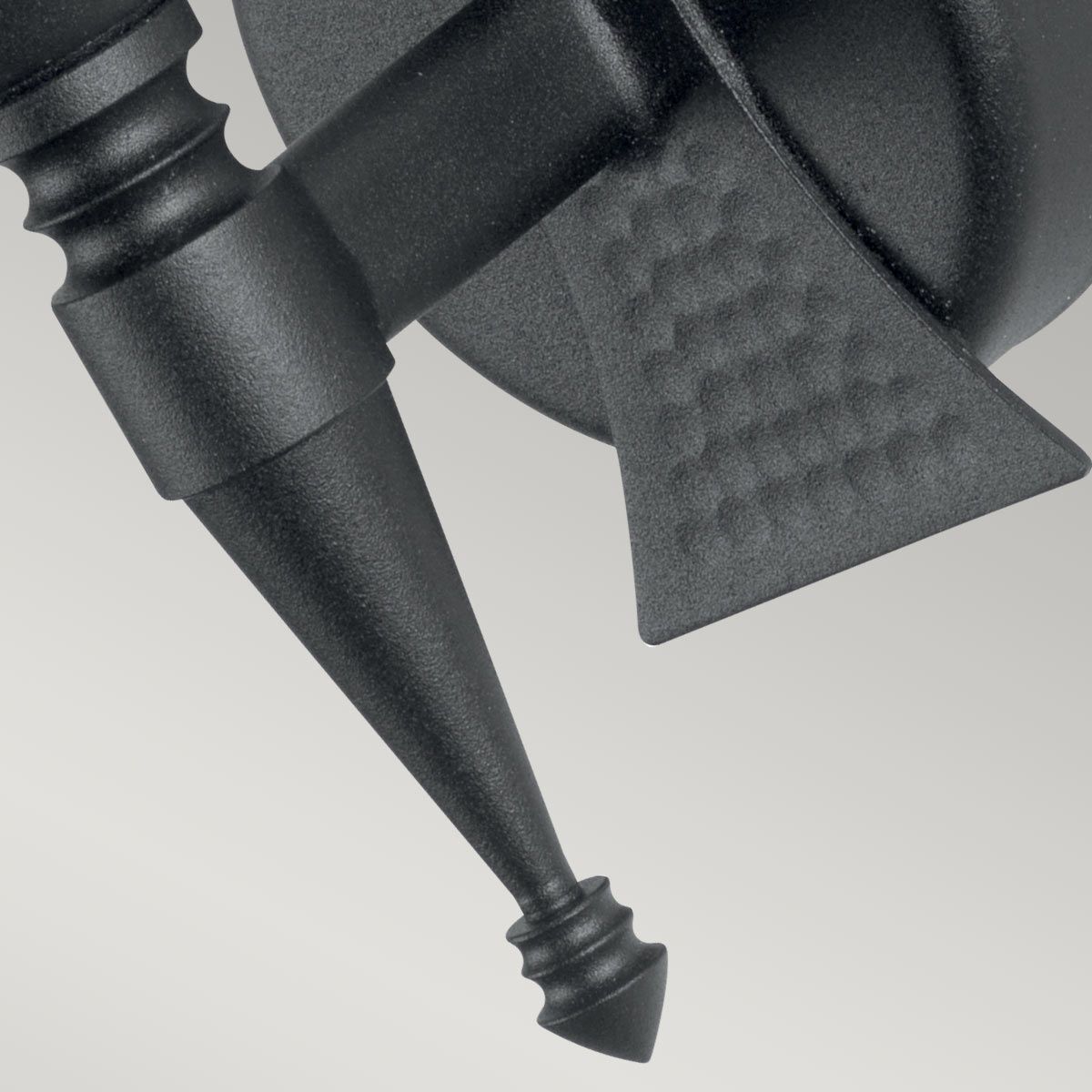 Saxon 1 Light Wall Light - Black - Comet Lighting