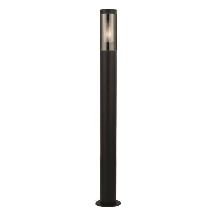 Batton 900mm Outdoor Post - Black & Smoked Diffuser| IP44 - Comet Lighting