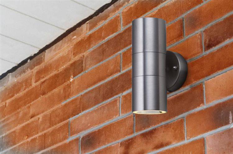 Marine Grade 2Lt LED Outdoor Light - S Silver & S Steel|IP44 - Comet Lighting