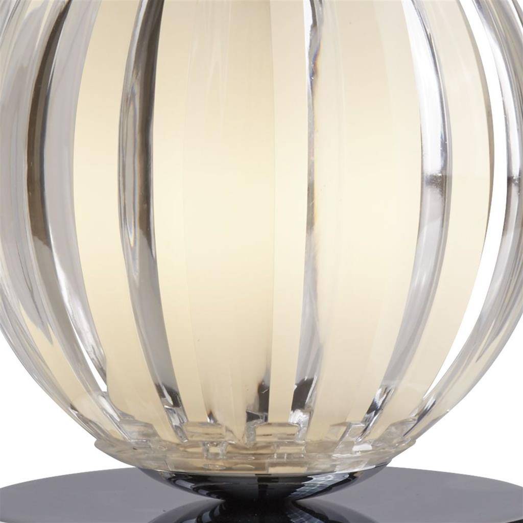 Searchlight Claw Touch Table Lamp - Frosted Glass & Chrome - Comet Lighting