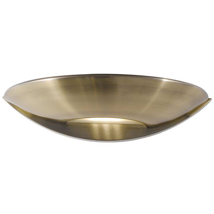 Searchlight LED Uplight Wall Bracket Brass Glass B - Comet Lighting