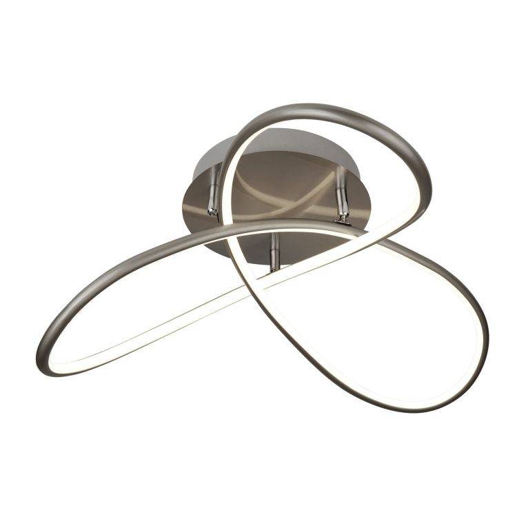 Searchlight Magic LED Flush Light| Satin Silver - Comet Lighting