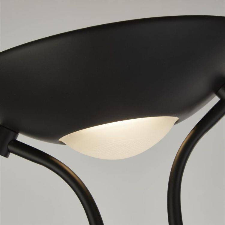 Searchlight Mother & Child LED Floor Lamp - Matt Black Metal - Comet Lighting