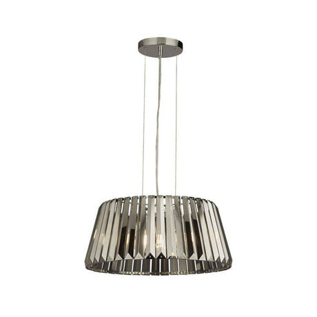 Searchlight Tiara 5Lt Ceiling Pendant - Chrome & Smoked Glass - Comet Lighting