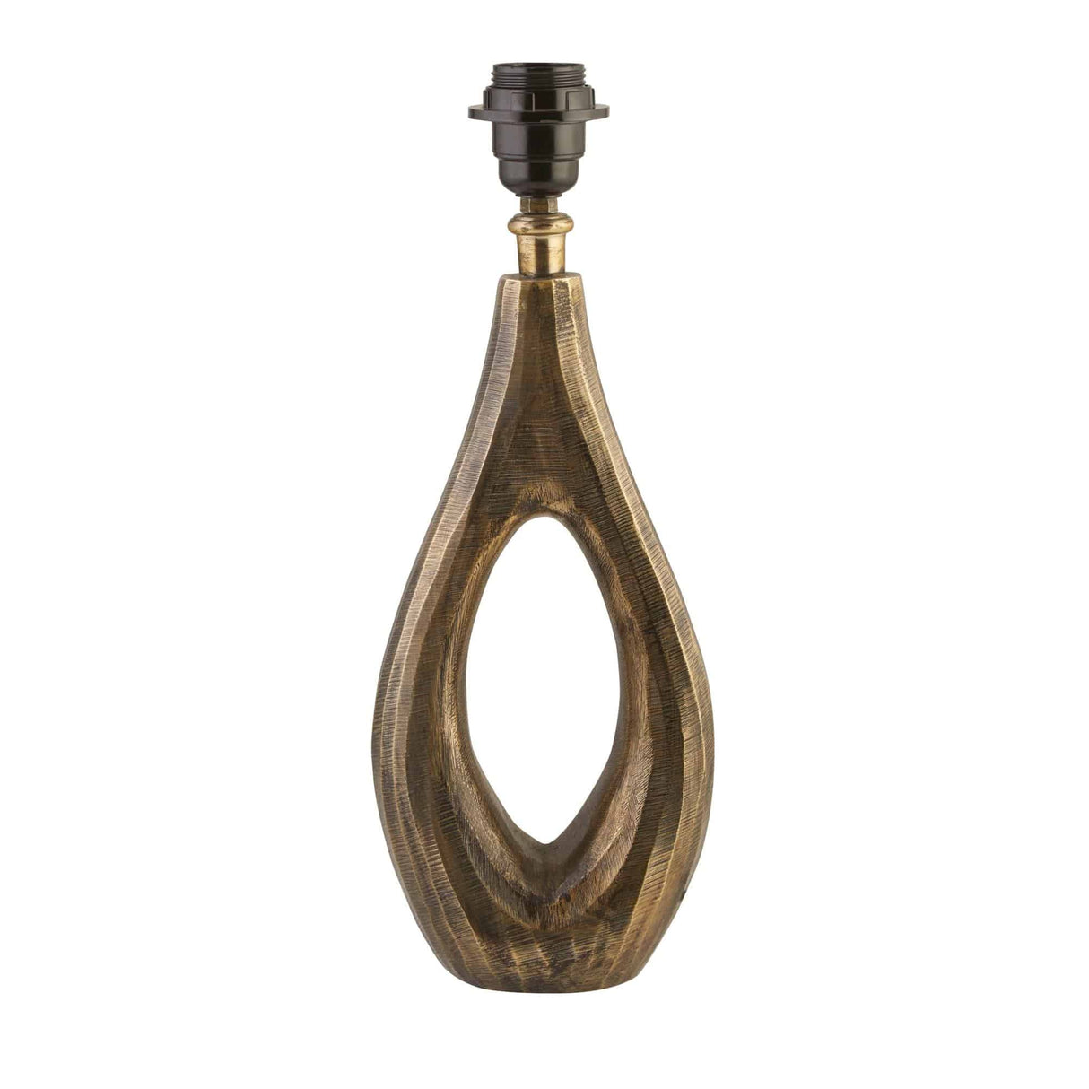 Base Only - Bucklow Table Lamp - Antique Brass - Comet Lighting