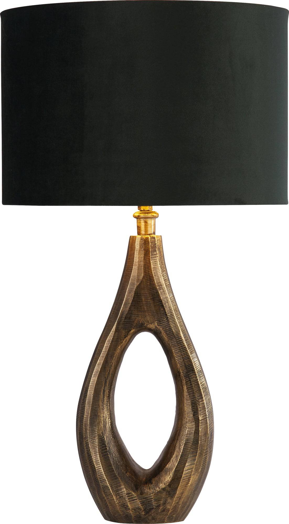 Base Only - Bucklow Table Lamp - Antique Brass - Comet Lighting