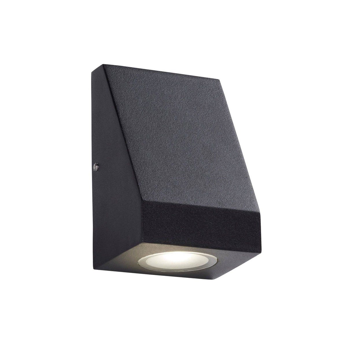 Troy Outdoor Wall Light - Black Metal & Glass - Comet Lighting