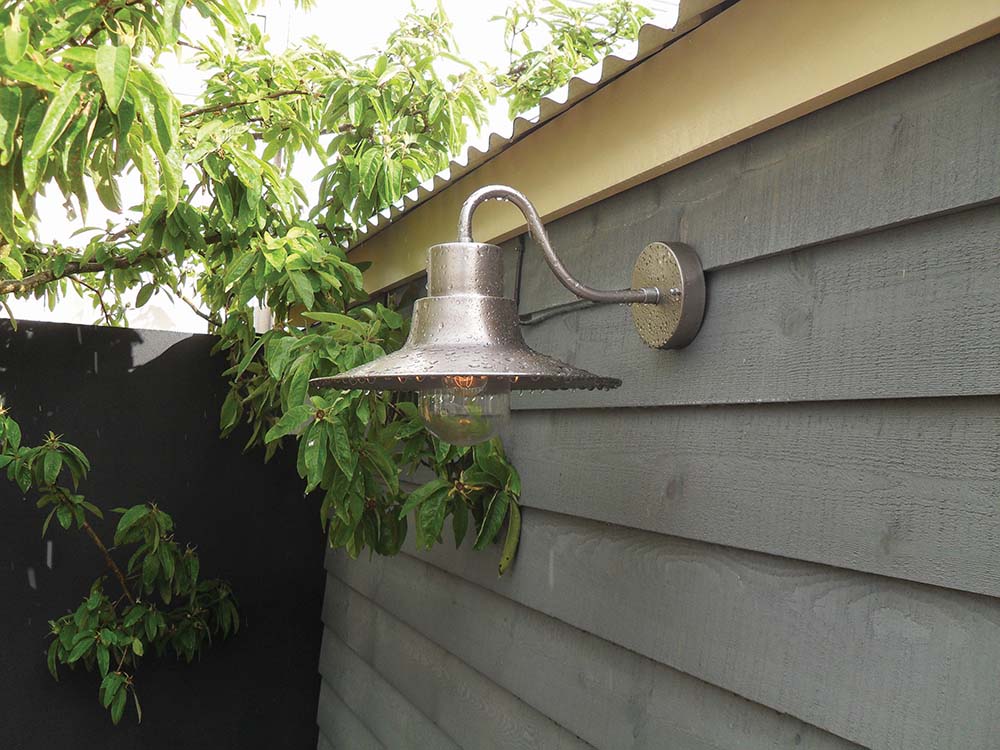 Sheldon Outdoor Wall Light Antique Nickel - Comet Lighting