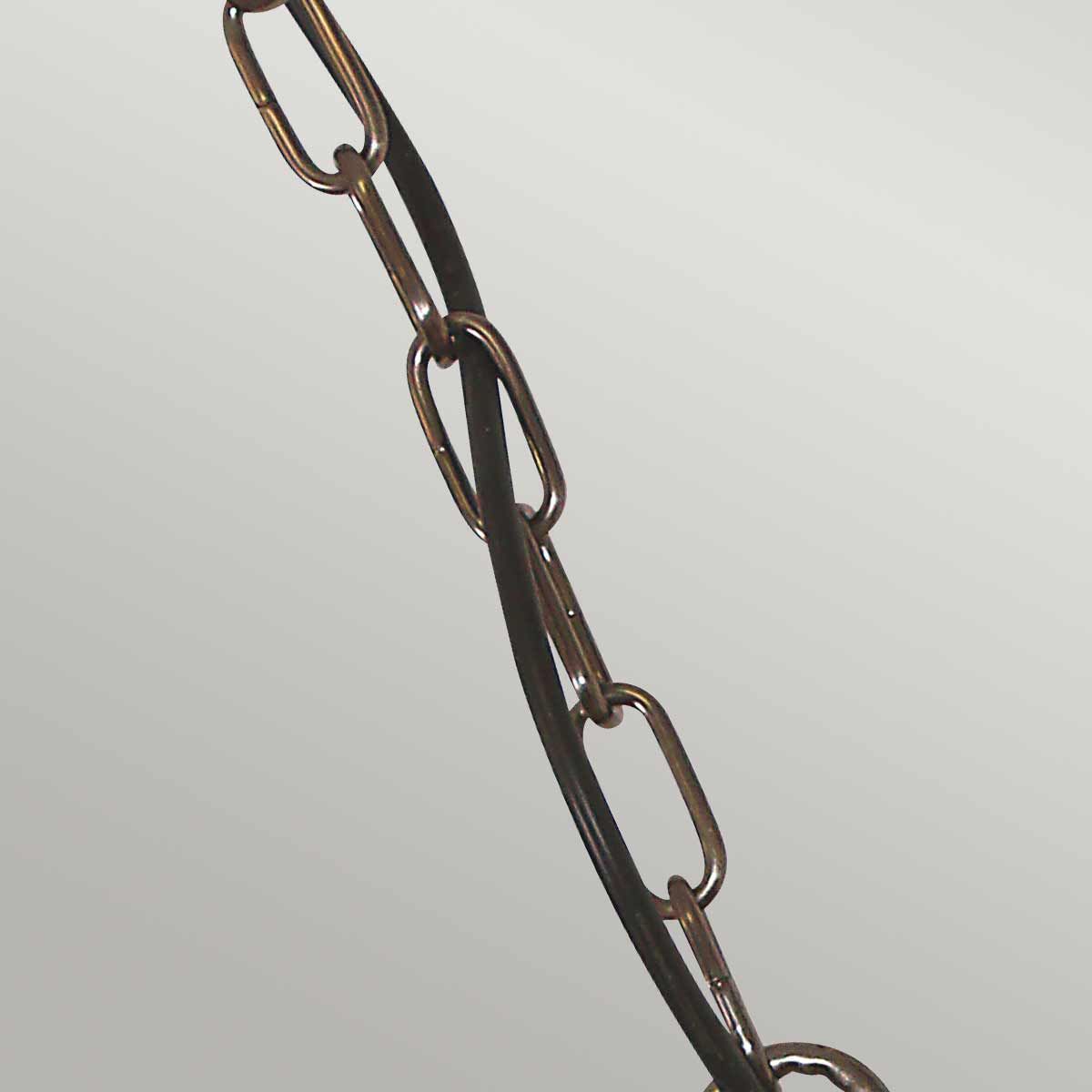 Sheldon 1 Light Chain Lantern - Aged Brass - Comet Lighting