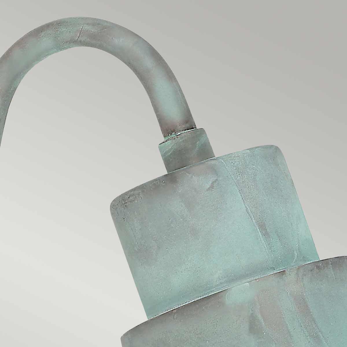 Sheldon 1 light Wall Lantern - Verdigris - Comet Lighting