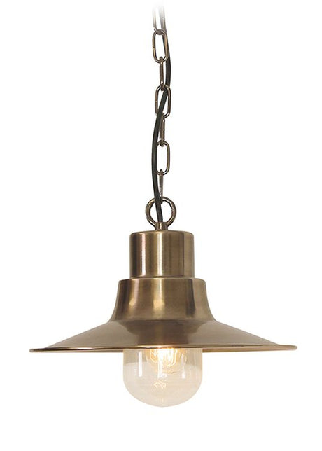Sheldon Outdoor Chain Lantern Brass