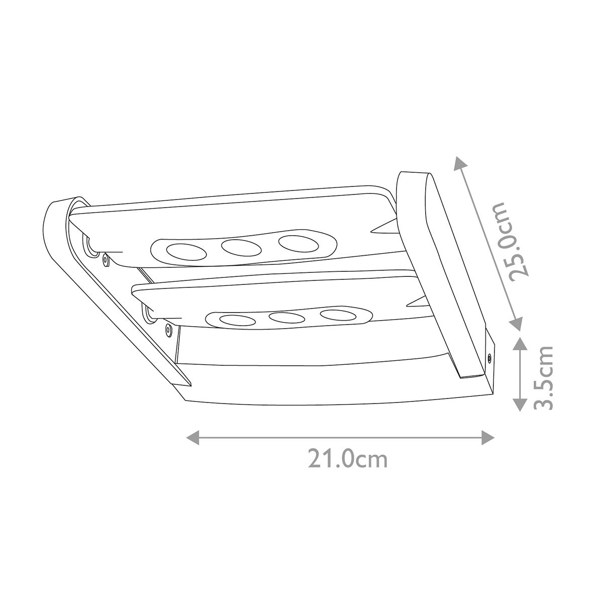 Sigmuns 6 Light Wall Light - Comet Lighting