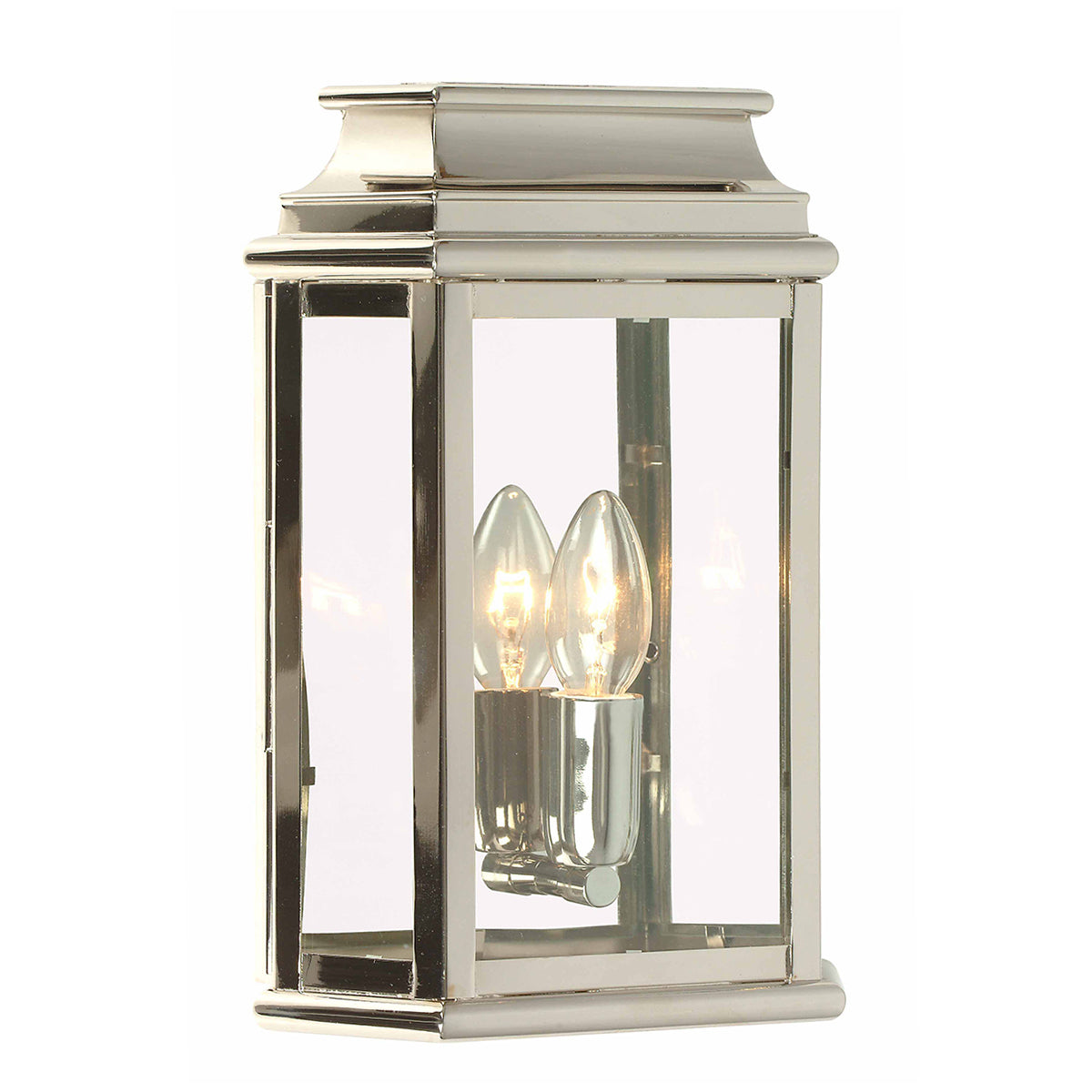 St Martins Outdoor Wall Lantern Polished Nickel - Comet Lighting