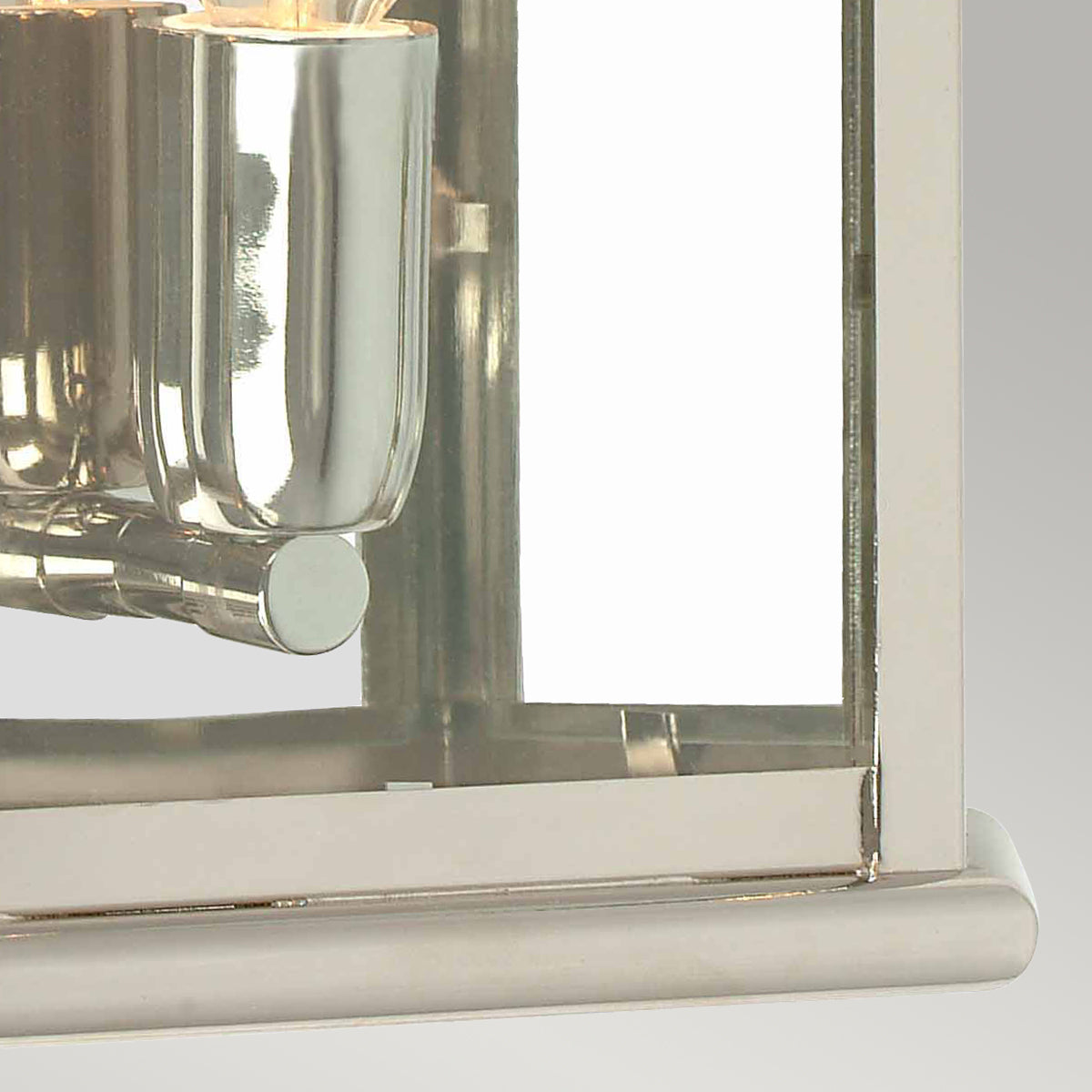 St Martins Outdoor Wall Lantern Polished Nickel - Comet Lighting