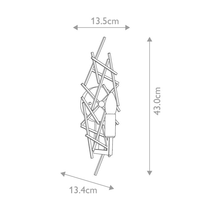 Taiko 1 Light Wall Light - Comet Lighting