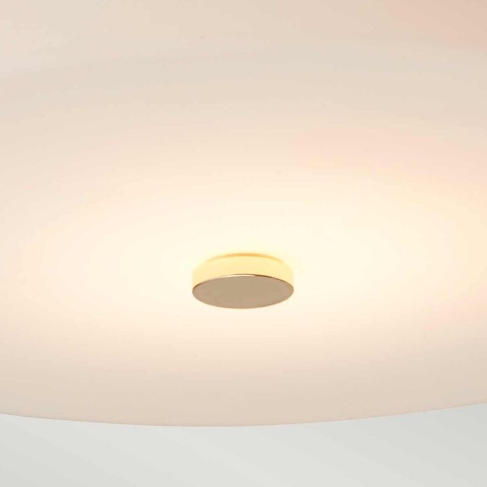 Tamar 1 Light Large Flush Light - Polished Gold - Comet Lighting
