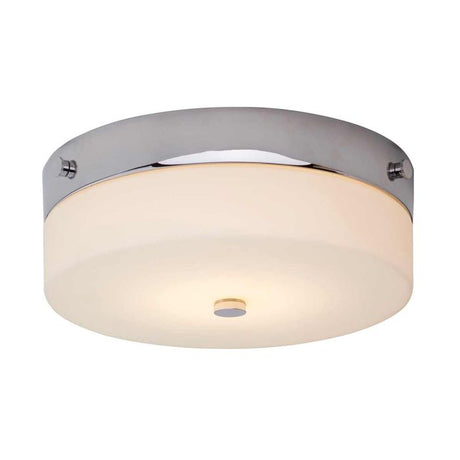 Tamar 1 Light Medium Flush Light - Polished Chrome - Comet Lighting