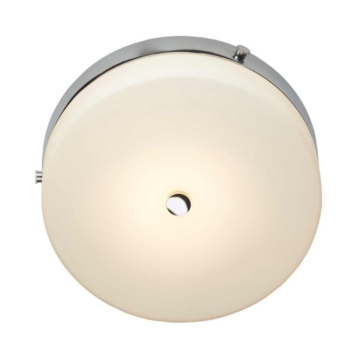 Tamar 1 Light Medium Flush Light - Polished Chrome - Comet Lighting