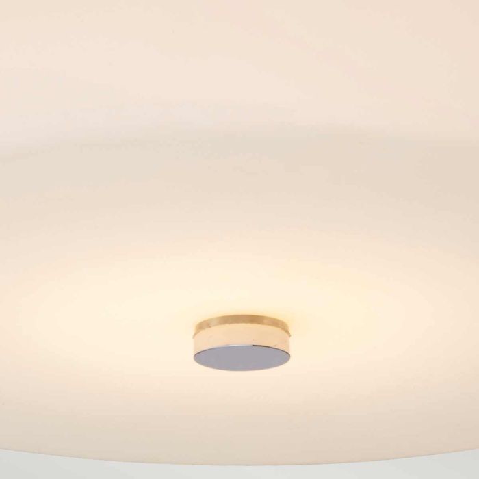 Tamar 1 Light Medium Flush Light - Polished Chrome - Comet Lighting