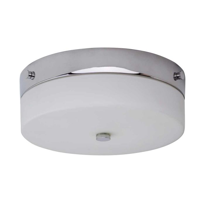 Tamar 1 Light Medium Flush Light - Polished Chrome - Comet Lighting