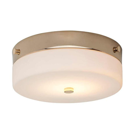 Tamar 1 Light Medium Flush Light - Polished Gold - Comet Lighting