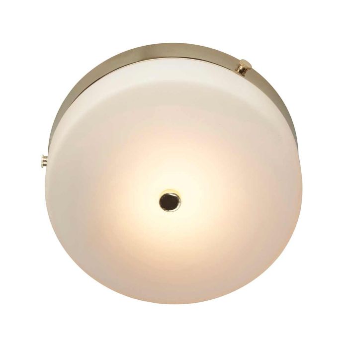 Tamar 1 Light Medium Flush Light - Polished Gold - Comet Lighting