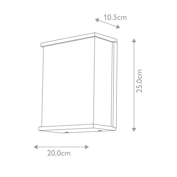 Torsten 1 Light Large Wall Light - Comet Lighting