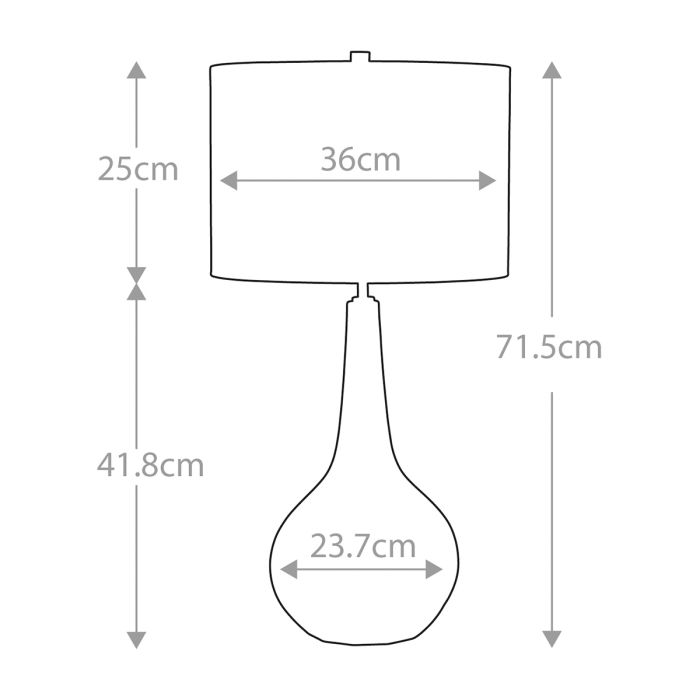Upton 1 Light Table Lamp - Comet Lighting