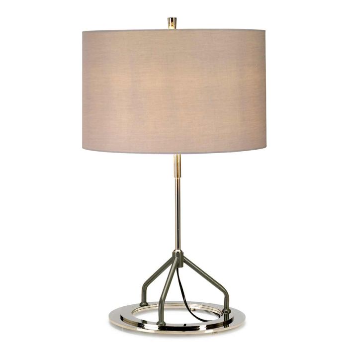 Vicenza Table Lamp - White Polished Nickel - Comet Lighting