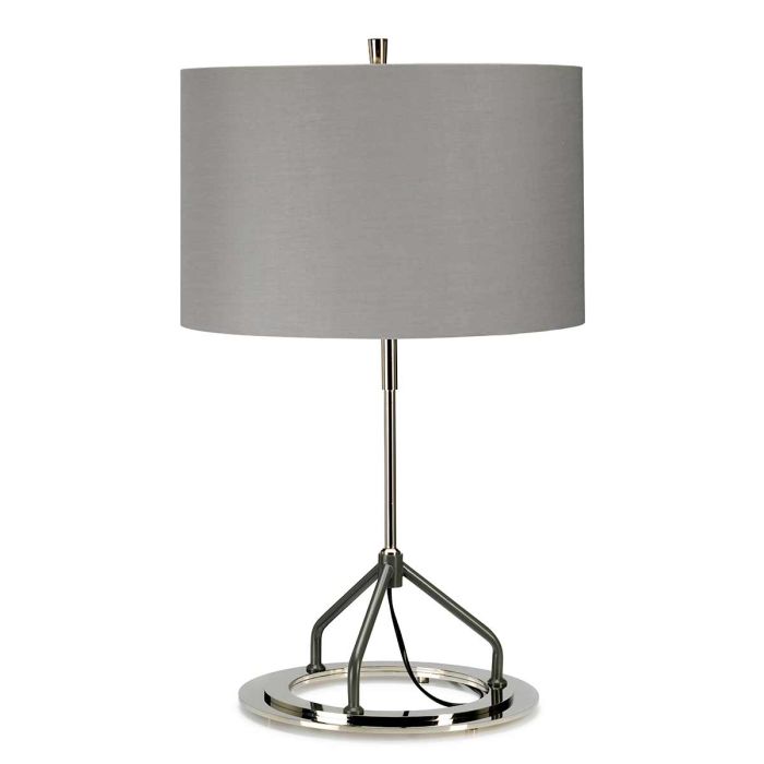 Vicenza Table Lamp - White Polished Nickel - Comet Lighting