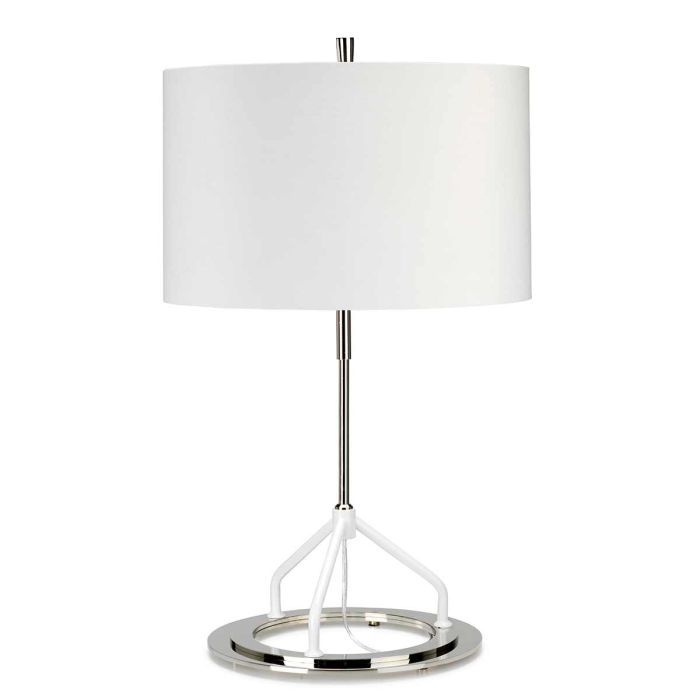 Vicenza Table Lamp - Dark Grey Polished Nickel - Comet Lighting