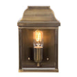 Victoria 1 Light Wall Lantern - Brass - Comet Lighting