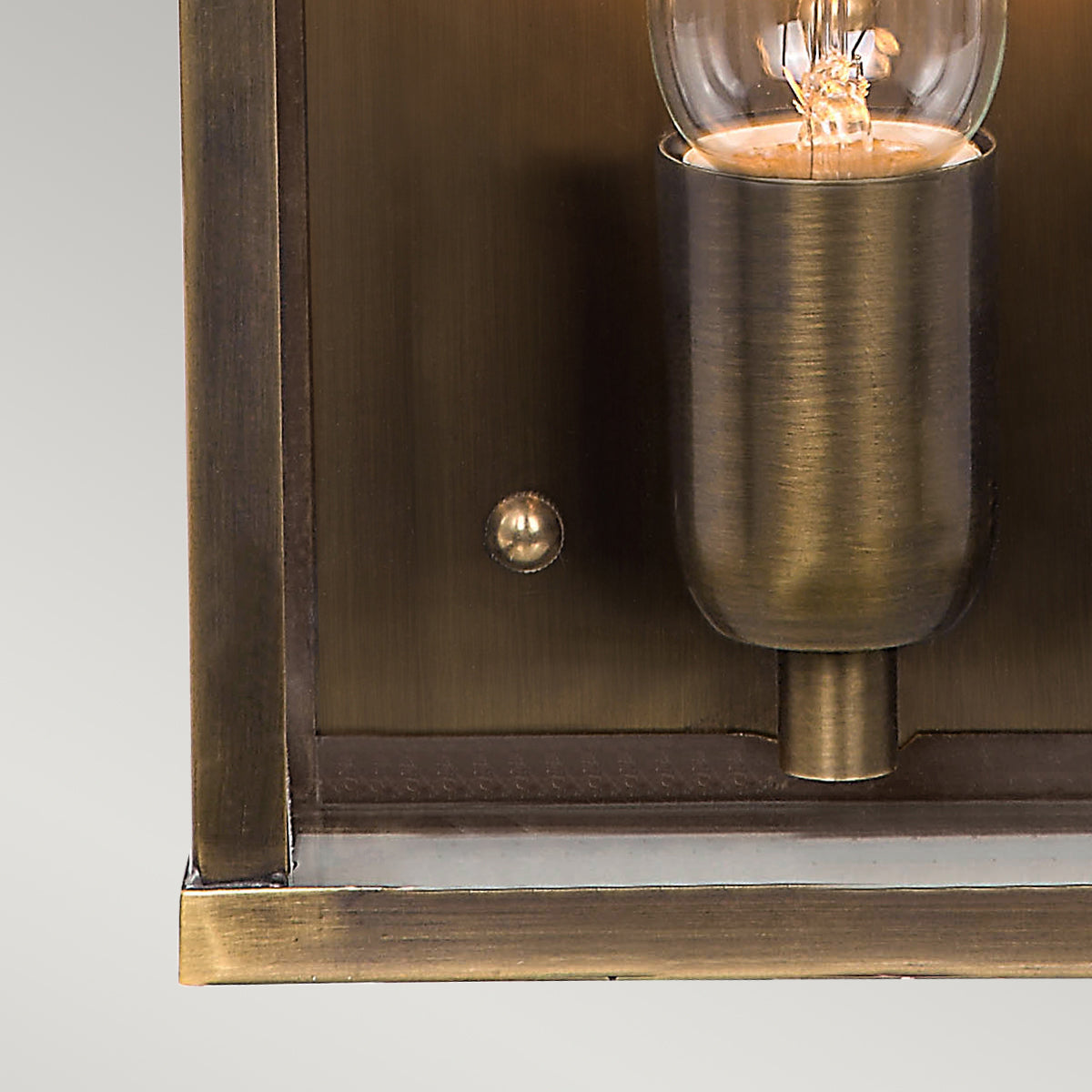 Victoria Outdoor Wall Lantern Brass - Comet Lighting