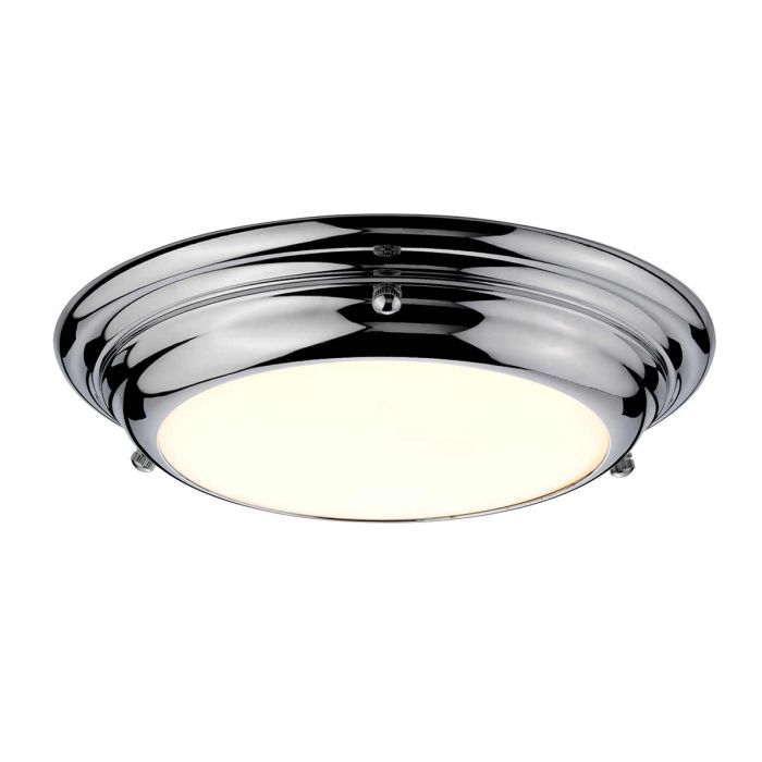 Welland 1 Light Mini LED Flush Light - Polished Chrome - Comet Lighting