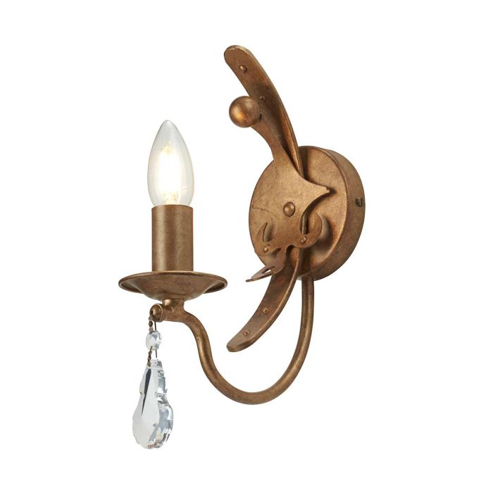 Windsor 1 Light Wall Light - Gold Patina - Comet Lighting