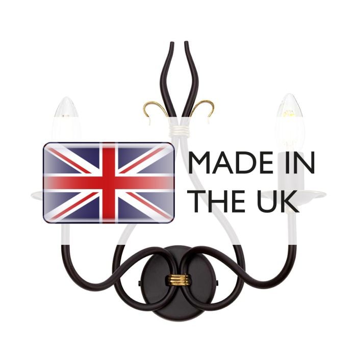 Windermere 2 Light Wall Light - Comet Lighting