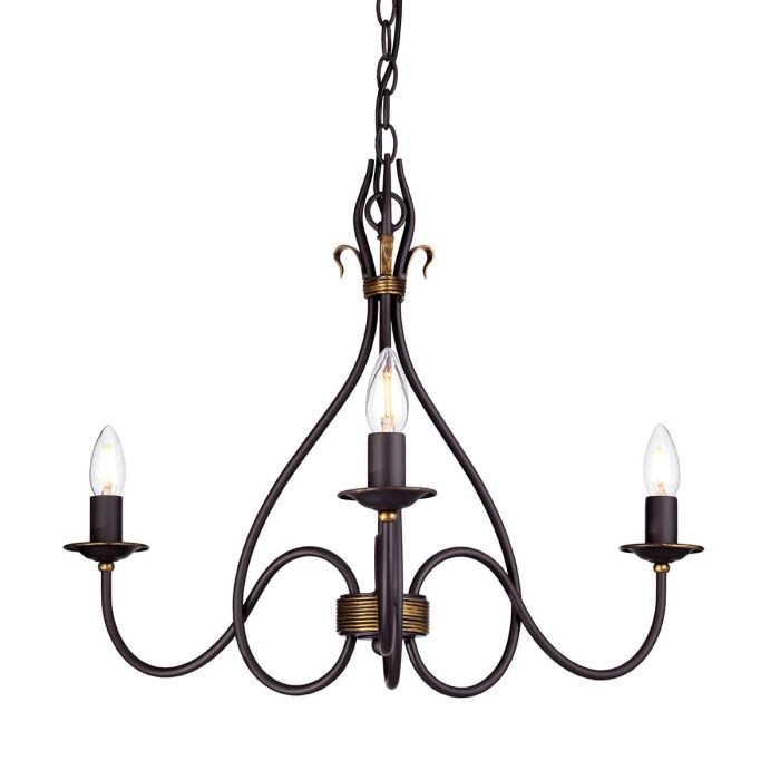 Windermere 3 Light Chandelier - Comet Lighting