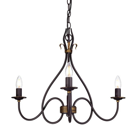 Windermere 3 Light Chandelier - Comet Lighting