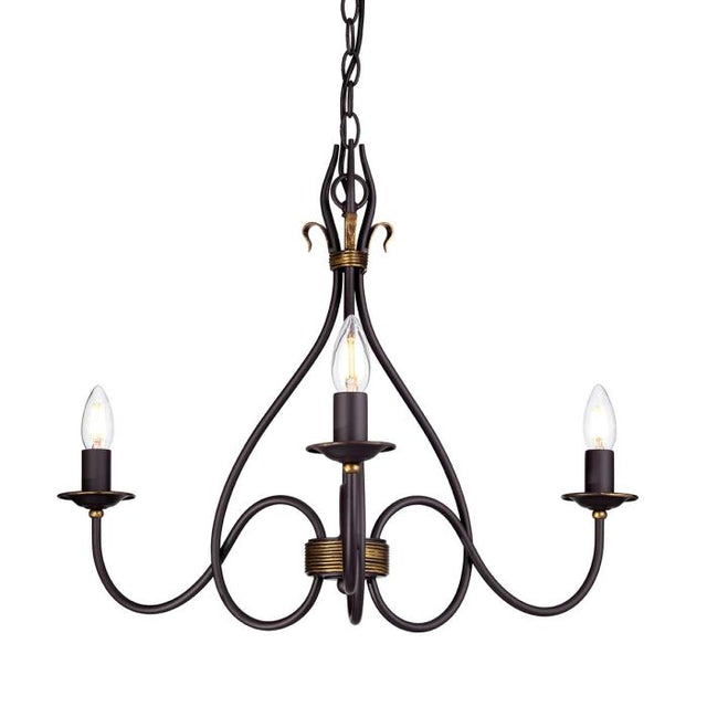 Windermere 3 Light Chandelier - Comet Lighting