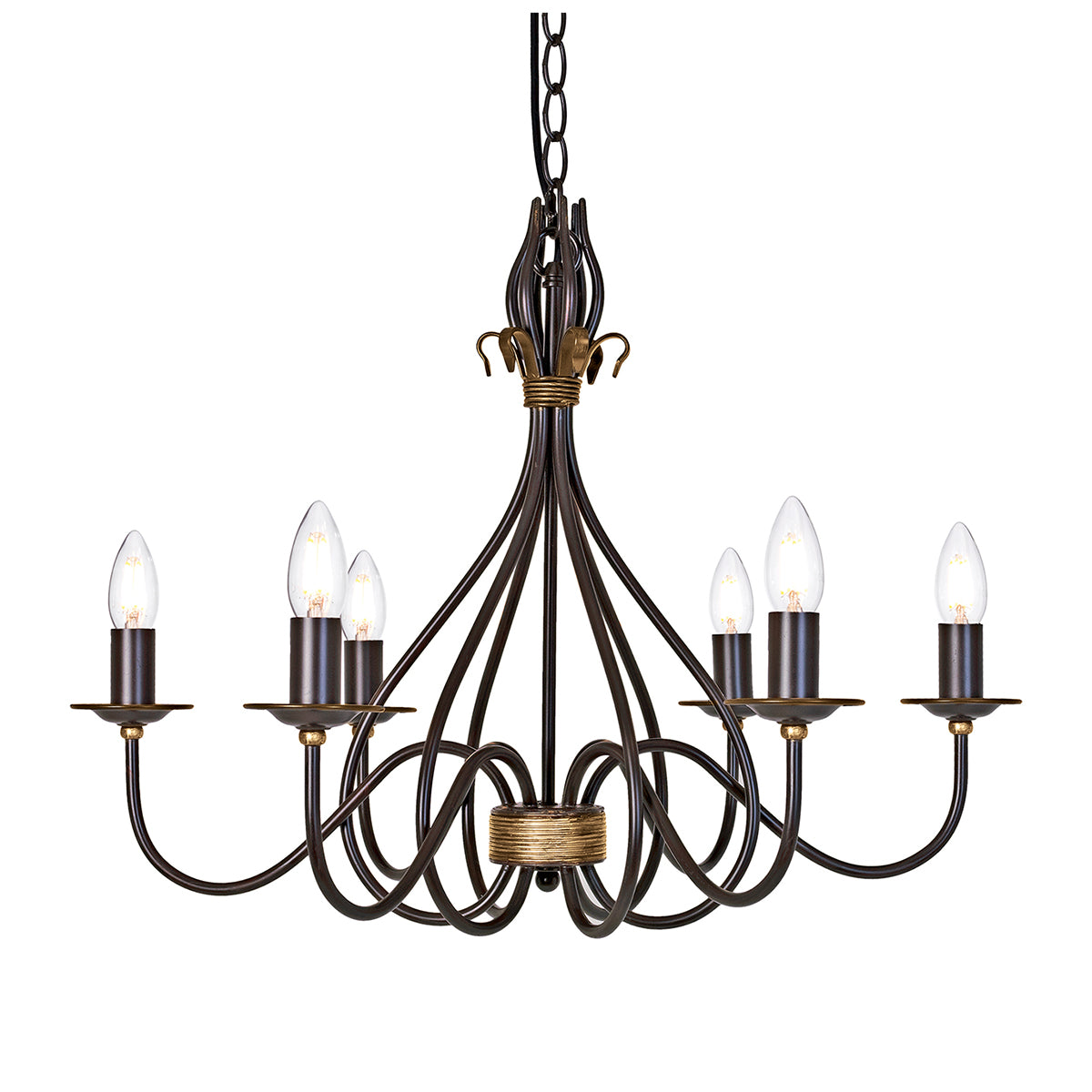 Windermere 6-Light Chandelier - Comet Lighting