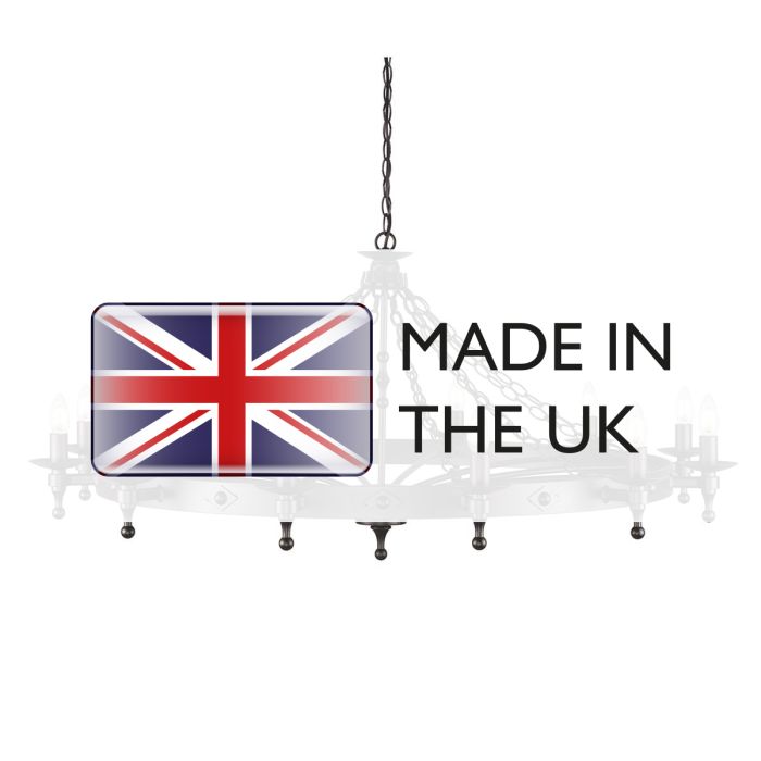 Warwick 12 Light Chandelier - Comet Lighting