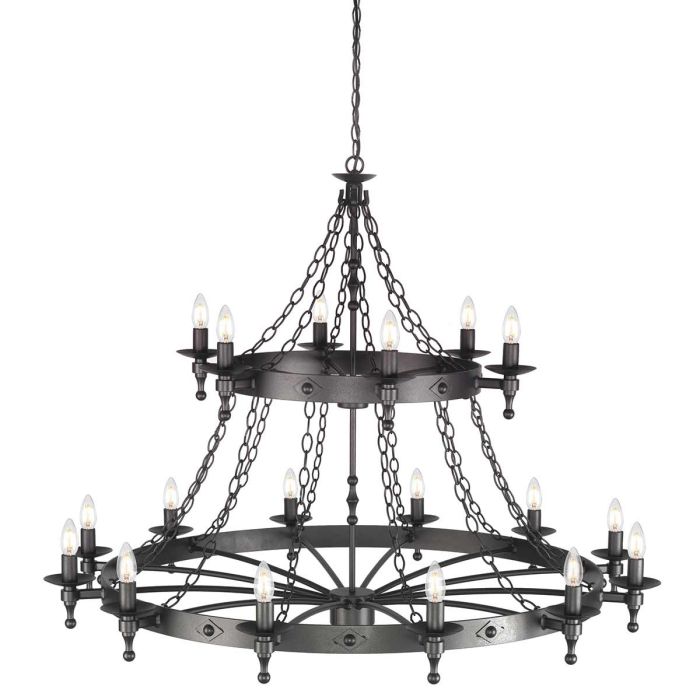 Warwick 18 Light Chandelier - Comet Lighting