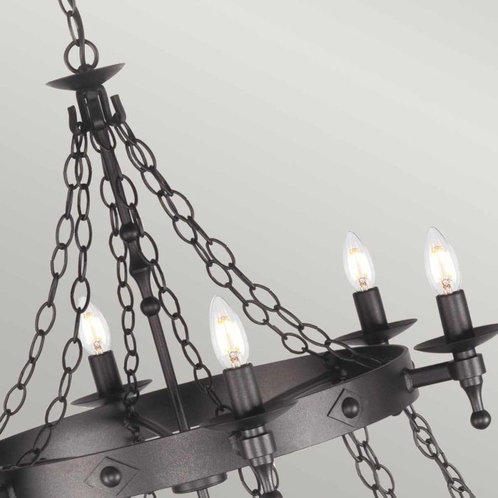 Warwick 18 Light Chandelier - Comet Lighting