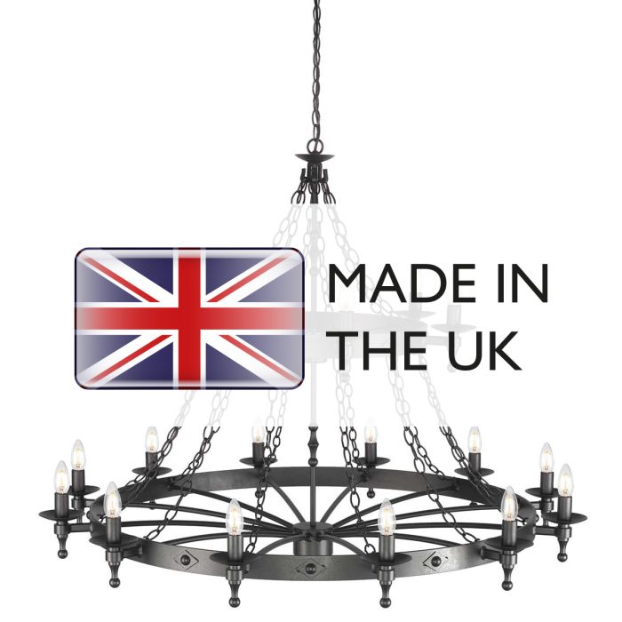 Warwick 18 Light Chandelier - Comet Lighting