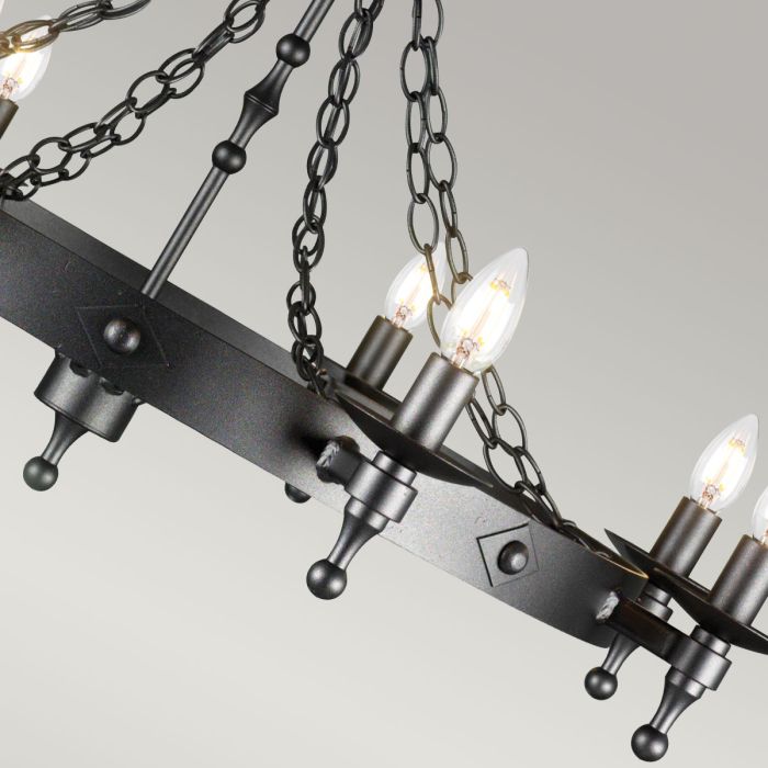 Warwick 8 Light Chandelier - Comet Lighting